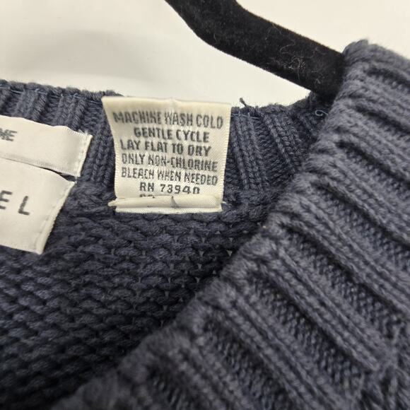 Vtg 90s Y2K Henry Grethel Aztec Sweater Men LG Gray Geometric Dad Grandpa Chunky - Picture 6 of 10